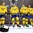 HELSINKI, FINLAND - DECEMBER 26: Team Sweden enjoys their national anthem after an 8-3 win over Team Switzerland during preliminary round action at the 2016 IIHF World Junior Championship. (Photo by Matt Zambonin/HHOF-IIHF Images)

